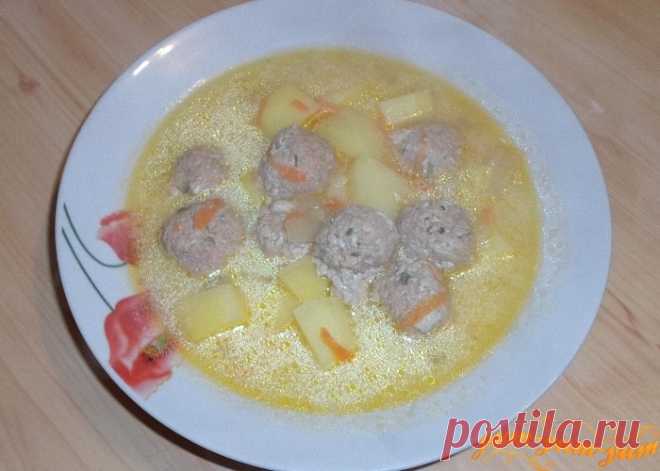 Рецепт сырного супа с фрикадельками