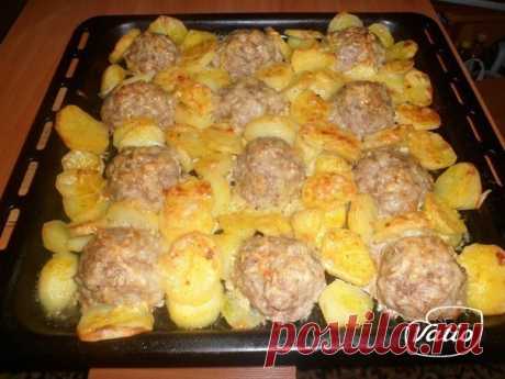 Мясные "ёжики" с картошкой под сыром - пошаговый рецепт приготовления с фото