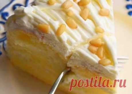 Обалденный тортик «Лимонное облако» - Вкусные рецепты - медиаплатформа МирТесен Представляем вашему вниманию рецепт очень вкусного тортика, от которого все будут в восторге. Этот лимонный десерт очень лёгкий и простой в приготовлении. На вкус он нежный, как облако, имеет лимонную кислинку, а также мягкий и воздушный бисквит. Это сочетание понравится всем и каждому. Я не