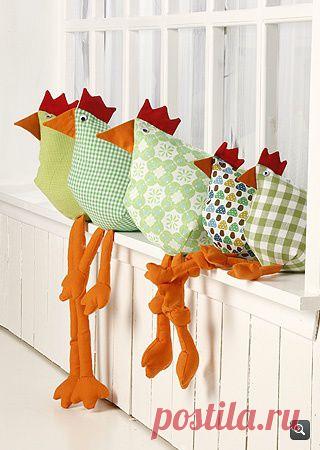 Курицы в стиле Тильда | Рукоделие