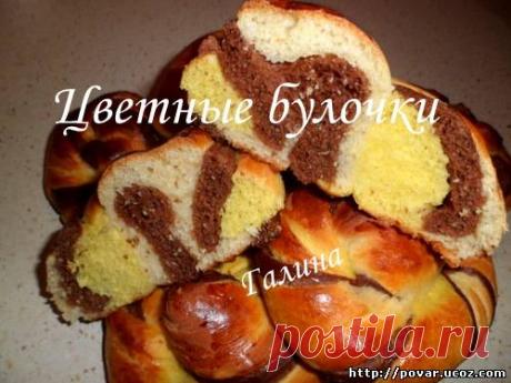 Цветные булочки - Готовим сами