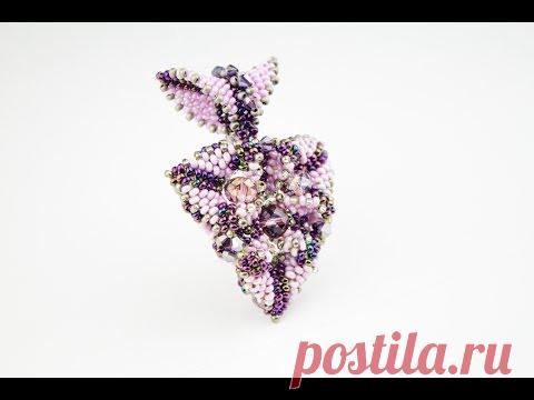 Кулон сложной формы из бисера.(Часть 1/3)