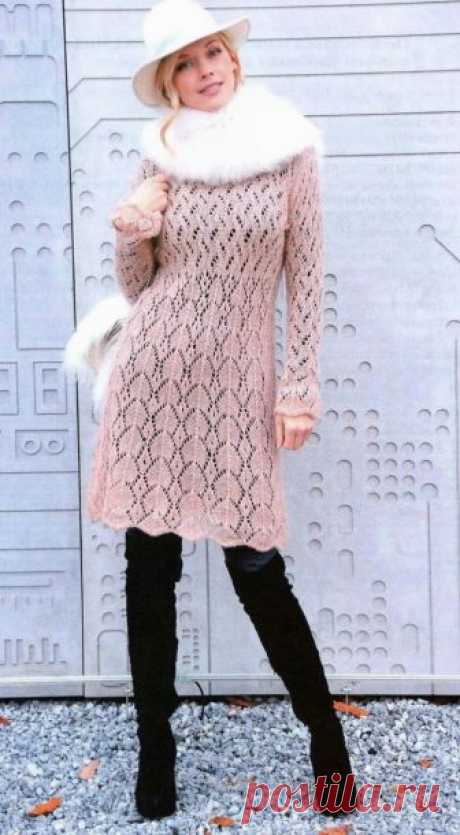 Irina: Lace knitted Dress.