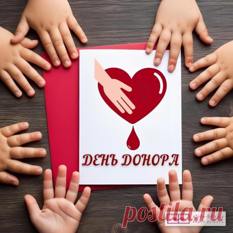 Быть донором — очень почетно.
И, пусть, лиц героев не знаем,
Сердца славят вас искрометно.
Вас с праздником, мы, поздравляем. Открытки на Национальный день донора!