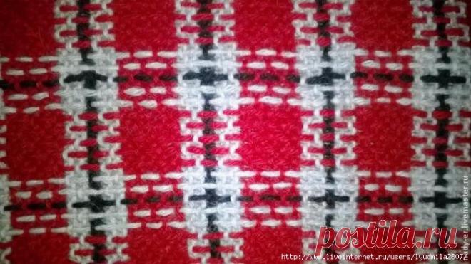 Вяжем шотландскую клетку спицами