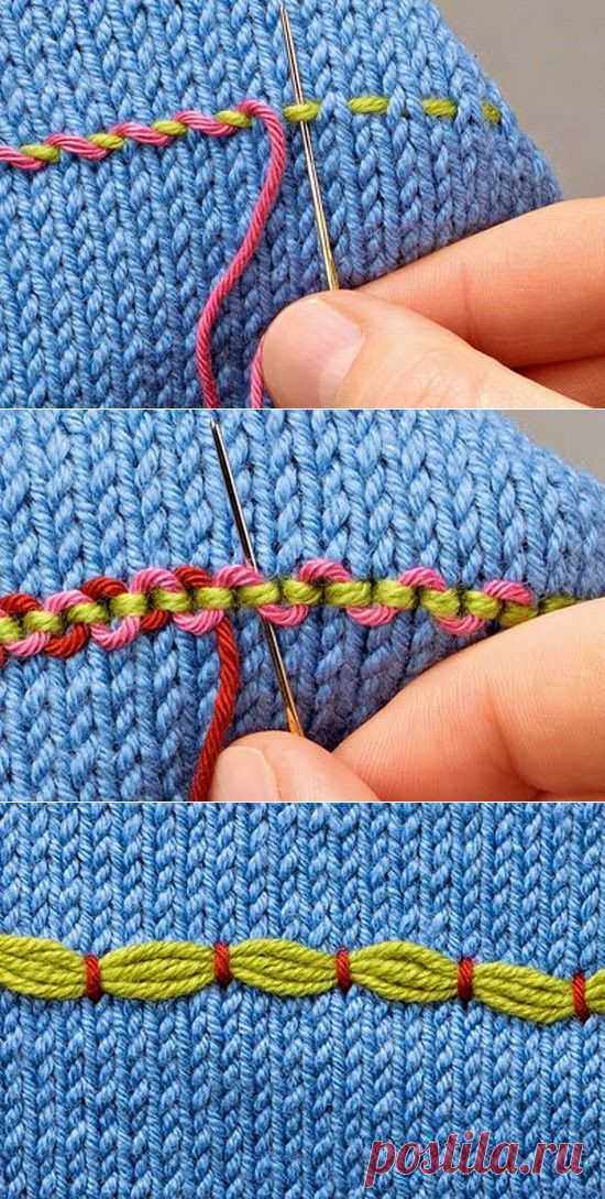 Простая вышивка по трикотажу (подборка) | HandMade