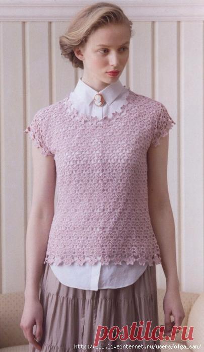 Топ вязаный 