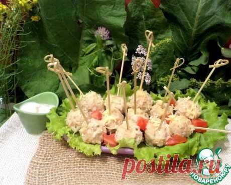 Ёжики из индейки "Чупа-чупс" – кулинарный рецепт