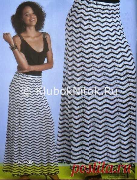 Юбка зигзагом | Вязание для женщин | Вязание спицами и крючком. Схемы вязания.