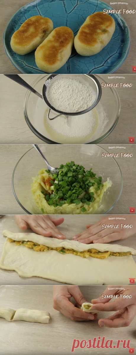 Ленивые пирожки получаются нежными, с хрустящей корочкой.