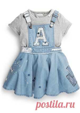 Комплект: сарафан + футболка - Наборы и комплекты - Для девочек - Детская одежда - NEXT - quelle.ru