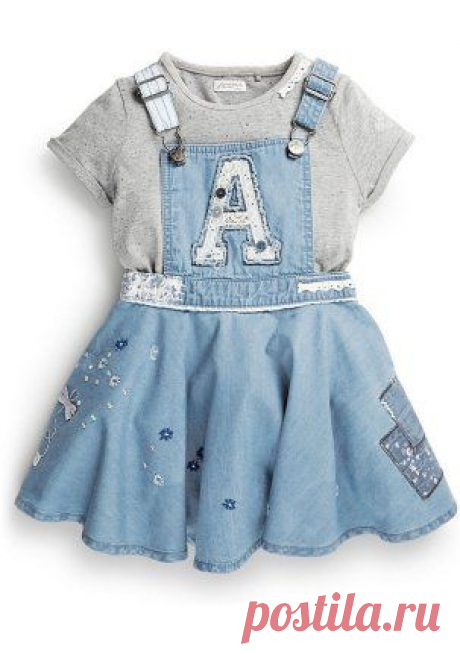 Комплект: сарафан + футболка - Наборы и комплекты - Для девочек - Детская одежда - NEXT - quelle.ru