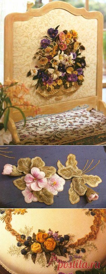 Объёмная вышивка - основы и материалы