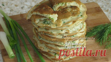 Блинчики с припеком из зелени – рецепт с фото от Лиги Кулинаров, пошаговый рецепт