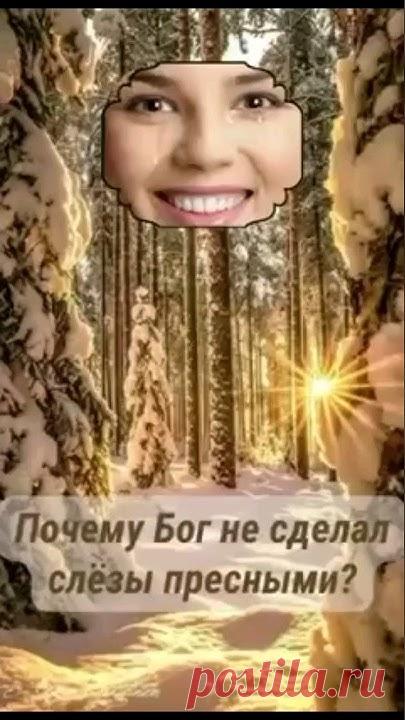 Почему Бог не сделал слёзы пресными?