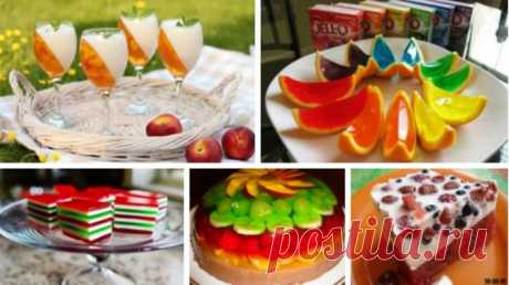 Красивые желейные десерты: 6 рецептов