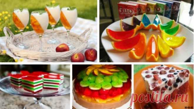 Красивые желейные десерты: 6 рецептов