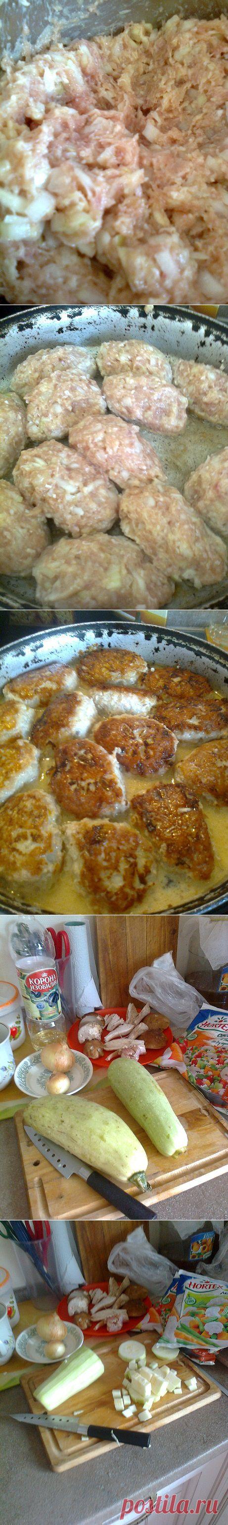 Куриные котлеты и простой гарнир | Любимые рецепты