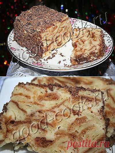 Хорошая кухня - торт "мокрый Наполеон" в форме. Кулинарная книга рецептов. Салаты, выпечка.