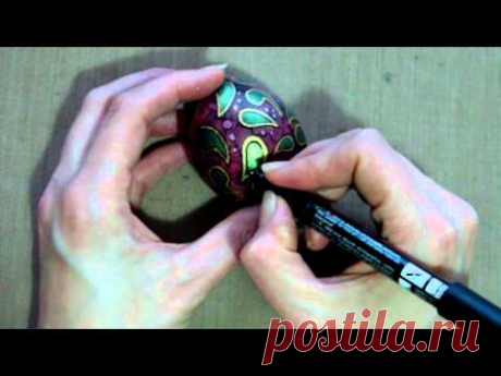 Mixed Media Decorated Easter Egg