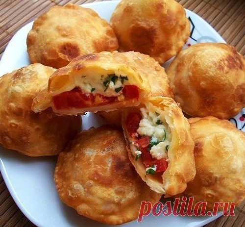 Жареные пирожки «Бомбочки» из заварного теста на кефире