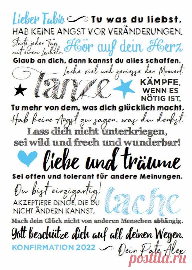 Sprüche Poster Göttliche Botschaft - Etsy.de