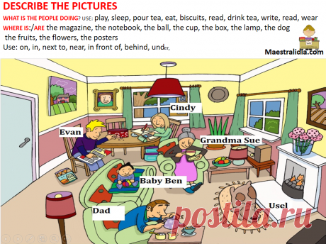 DESCRIBE THE PICTURES-present continuos-prepositions conversation-1.png (1020×762)
