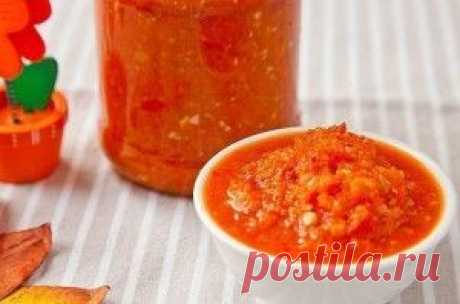 Аджика с яблоками