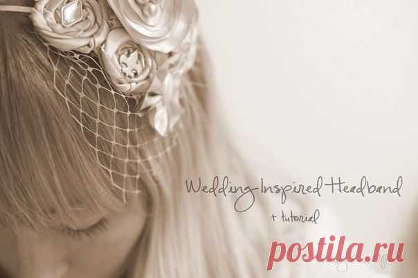 Ободок с цветами. #ободок@handmade_blog #украшение_для_волос@handmade_blog
