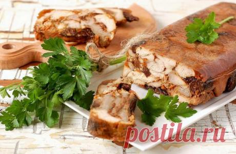 КУРИНЫЙ РУЛЕТ В ЖЕЛЕ