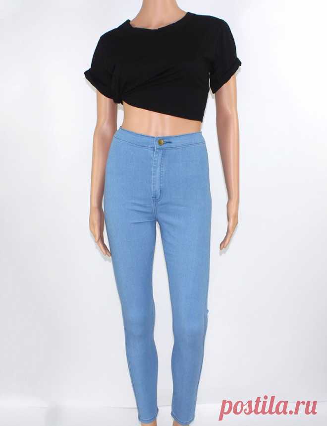 Тонкий для женщин высокой талией джинсы женщина деним брюки карандаш стретч джинсы черные калько Feminina купить на AliExpress