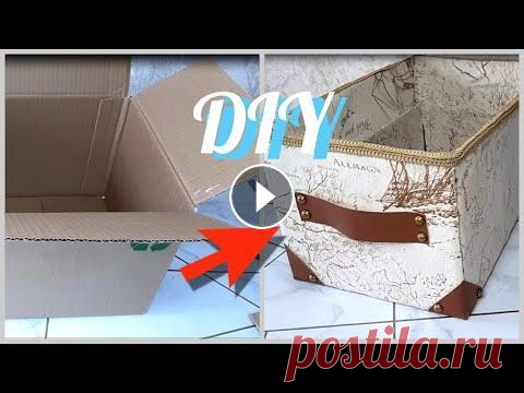 ОРГАНАЙЗЕР ДЛЯ  ХРАНЕНИЯ ВЕЩЕЙ СВОИМИ РУКАМИ из коробки / Организация хранения / DIY Creative ideas Всем привет ! Делюсь интересными идеями декора для дома , которые можно быстро, без особых затрат повторить. Если вам нравятся мои #видео и вы не хоти...