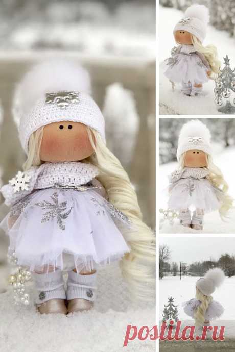 Winter Fabric Doll Christmas Rag Doll Textile Baby Doll