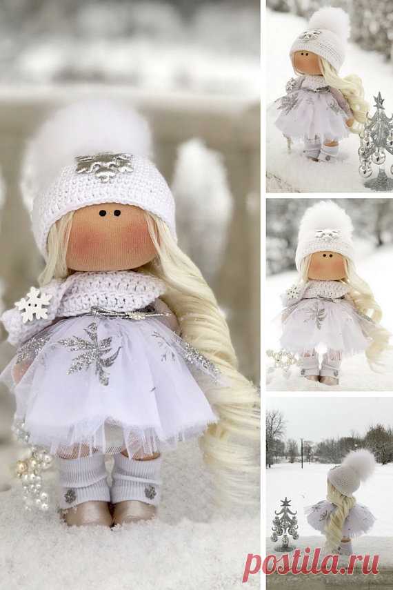 Winter Fabric Doll Christmas Rag Doll Textile Baby Doll