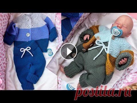 Детский вязаный костюм спицами. Часть 1. ДЕТСКАЯ КОФТОЧКА. Подробный мастер класс. Детский вязаный костюм спицами. Часть 1. ДЕТСКАЯ КОФТОЧКА. Подробный мастер класс. Пряжа- Ализе лана голд. (100гр-240м) Расход 120гр. Размер 62 спицы ...