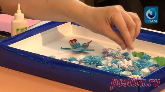 Цветок из офисной бумаги