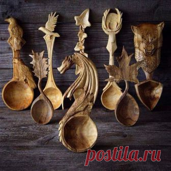 Красивые деревянные ложки Джайлса Ньюмана Джайлс Ньюман — британский художник, который очень любит природу и увлекается древней кельтской культурой. Свои увлечения он соединил в одном занятии — изготовлении сувенирных ложек ручной работы, кот...