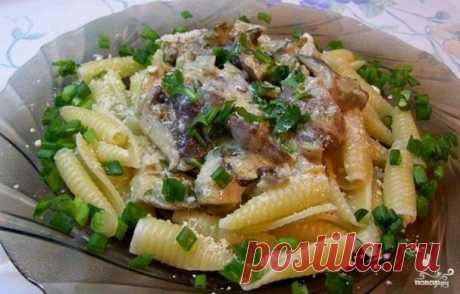 Паста с вешенками в сливочном соусе - пошаговый рецепт с фото на Повар.ру