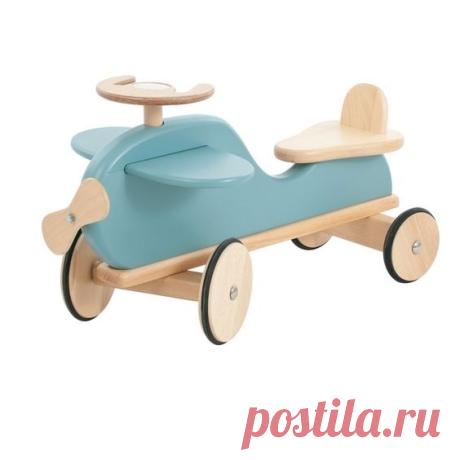 Porteur avion rétro Moulin Roty www.lepingouindelespace.com | Zabawki