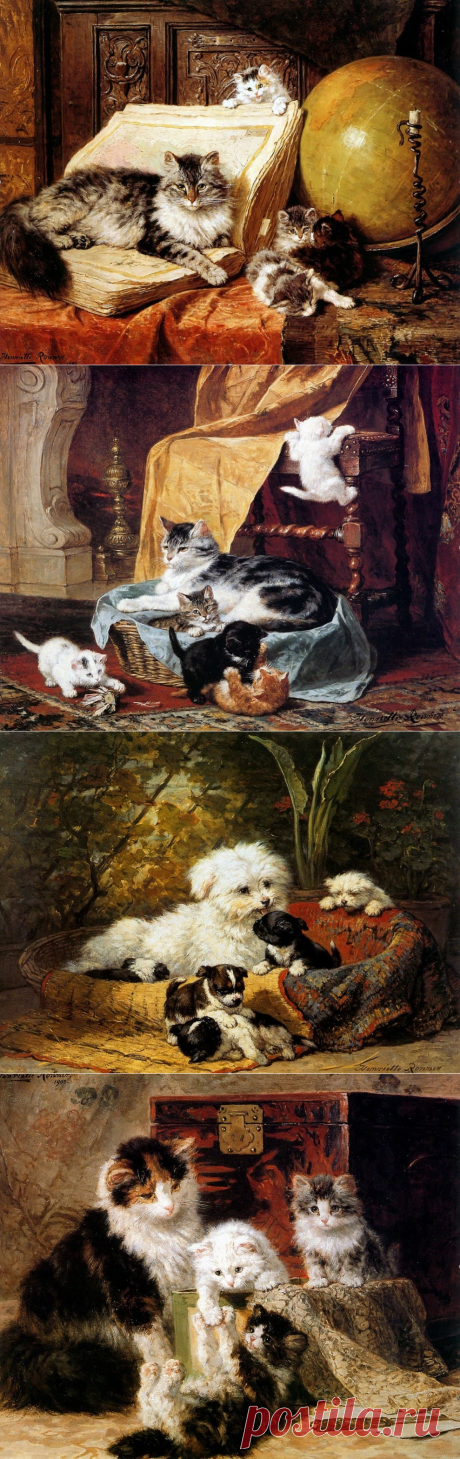 Художник Henriette Ronner-Knip (Генриетта Роннер-Книп) Картины