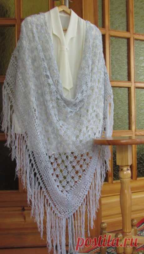 Шаль вязаная Доброе утро. из категории Мои работы – Вязаные идеи, идеи для вязания