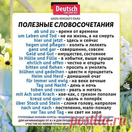 ❓ Скоро экзамен Start Deutsch? Хотите общаться с носителями? Нужно начать понимать немецкий и говорить на бытовые темы? А может быть вы просто любите путешествовать или хотите вспомнить свои базовые знания? Тогда записывайтесь на онлайн-курсы в школу Deutsch Online!
⠀
⭐️Уровни А1.1 / А1.2 / А2.1 / А2.2. Индивидуальные занятия от уровня А1 до С1 по скайпу. Подготовка к экзаменам ЕГЭ, ОГЭ, Start Deutsch, Goethe-Zertifikat, TestDaF, DSH!
⠀
🌍В Deutsch Online можно учиться из ...