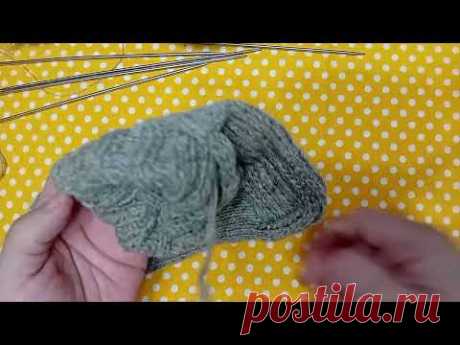 🧦Как я вяжу носки🧦 7часть(заключительная))😉
