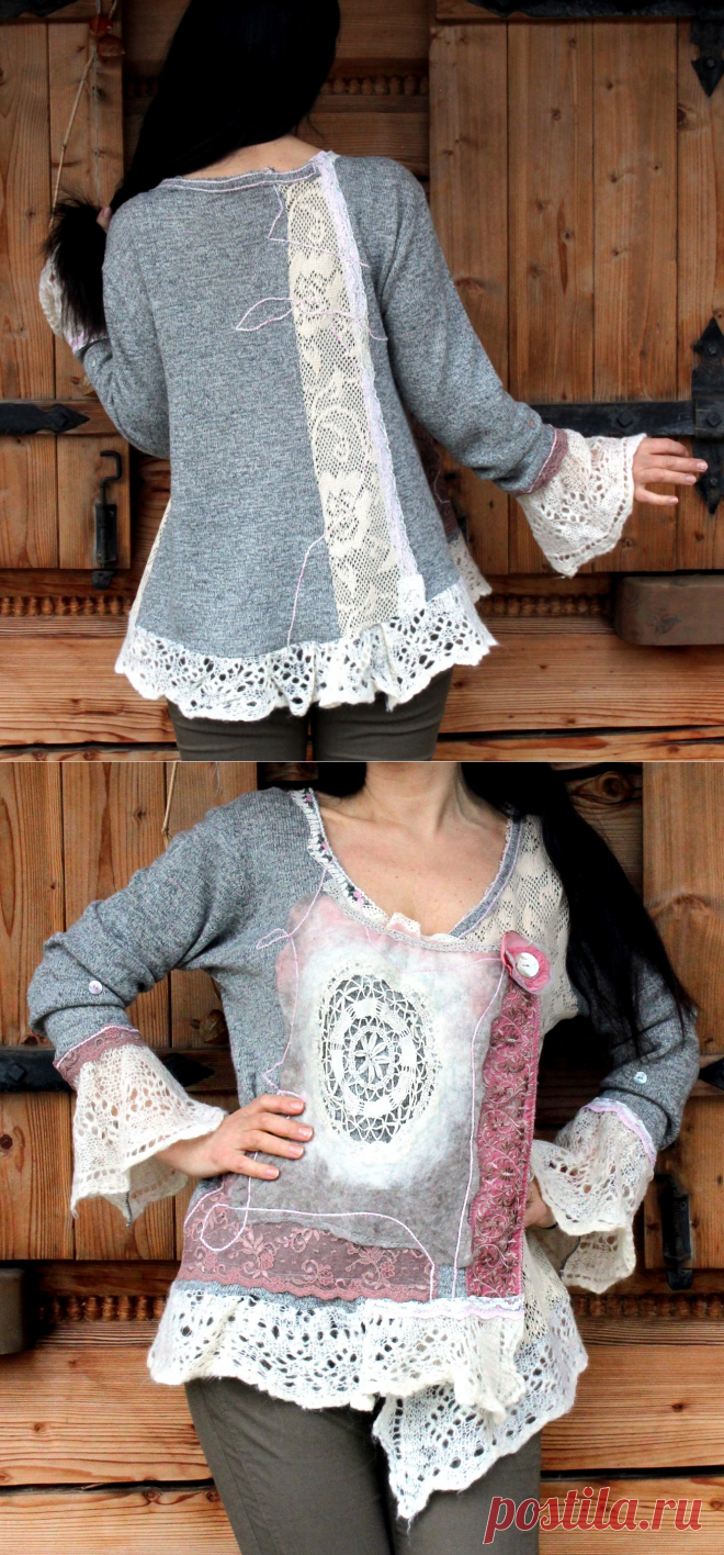 Reserved for BonkersForBeads M-XL Shabby chic vintage style