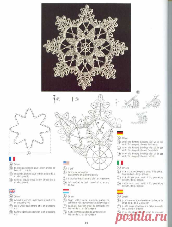 Уникальная книга по вязанию из серии DMC. Creations Crochet D'or (В исходном размере).