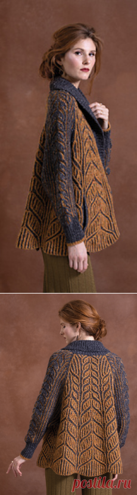 Ravelry: #18 Amber Leafy Coat pattern by Quinny Zhang