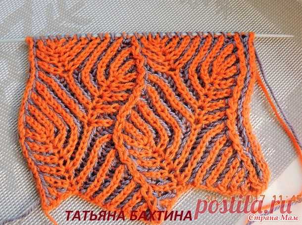 Узоры спицами в технике Бриошь - Жаккард - Страна Мам