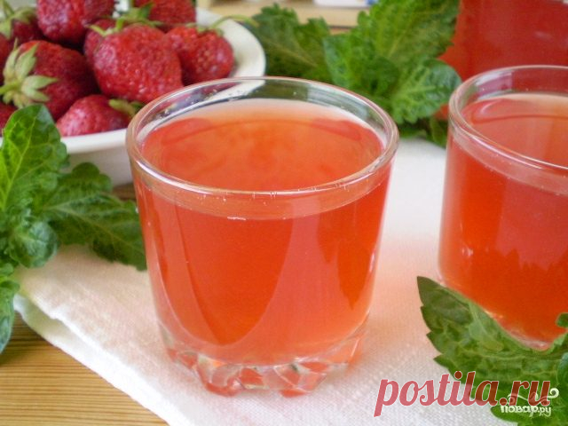 Клубничный морс - пошаговый рецепт с фото на Повар.ру