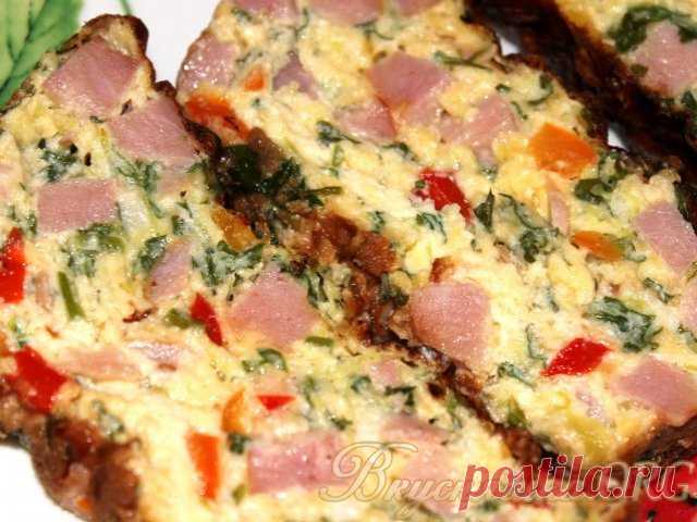 Кабачковый кекс с сыром и ветчиной. Рецепт с фото