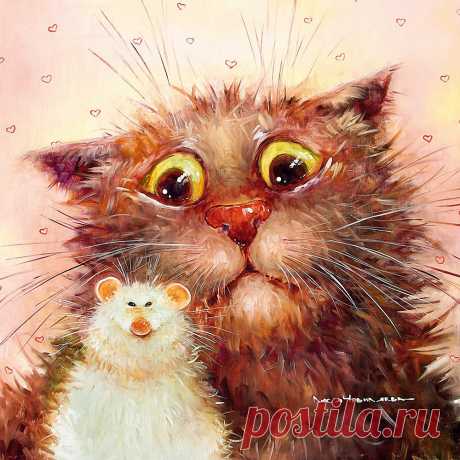 Жизнь уютнее немножко, Если есть у дома кошка. Кошарики Чувиляевой Люси.